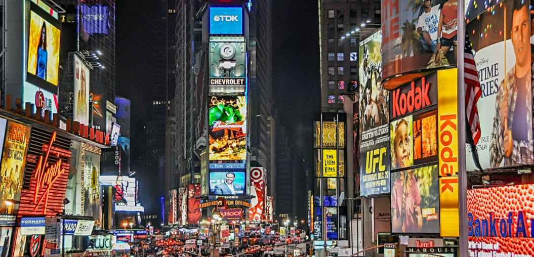 carteles de publicidad en NY