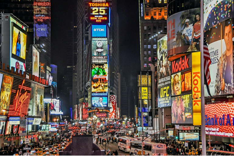carteles de publicidad en NY