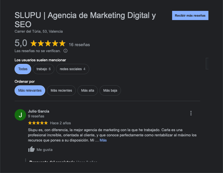 Utilidades de Google My Business