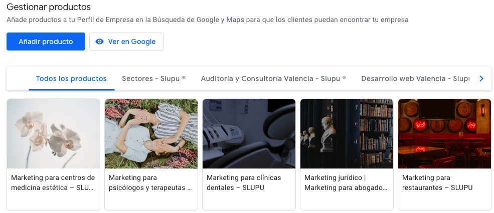 Utilidades de Google My Business