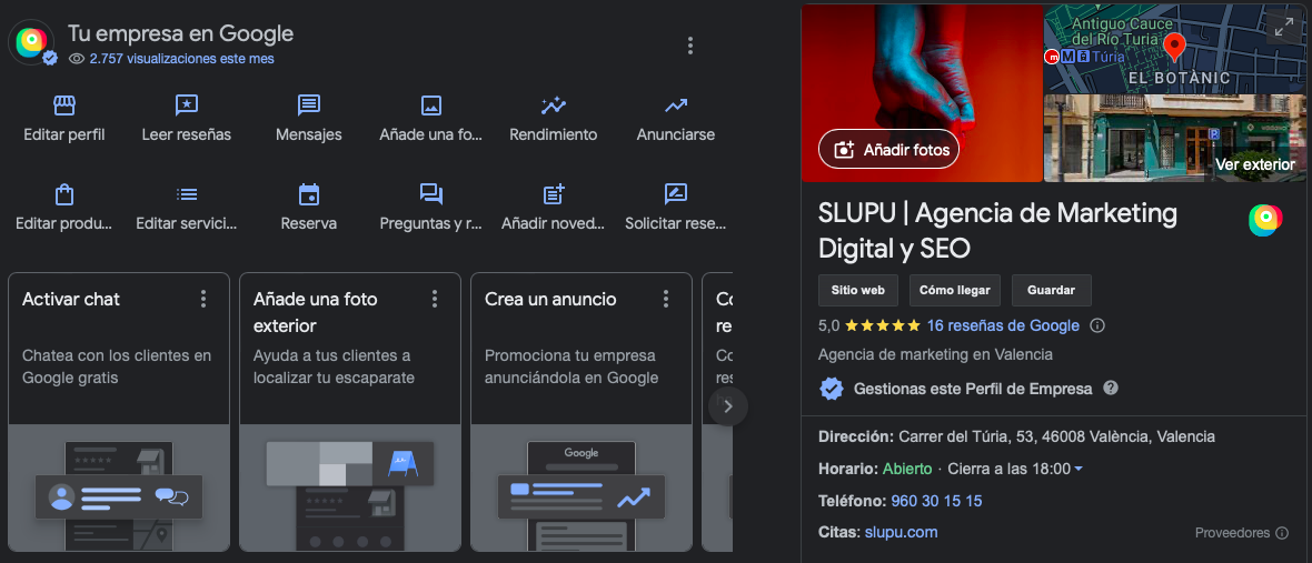 Utilidades de Google My Business