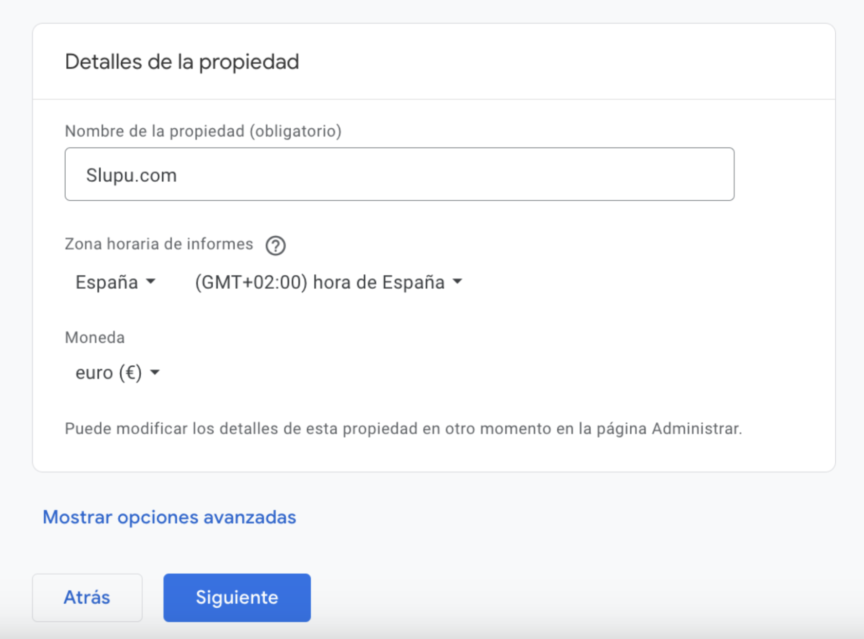 completar informacion de la propiedad