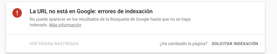 inspeccion urls search console